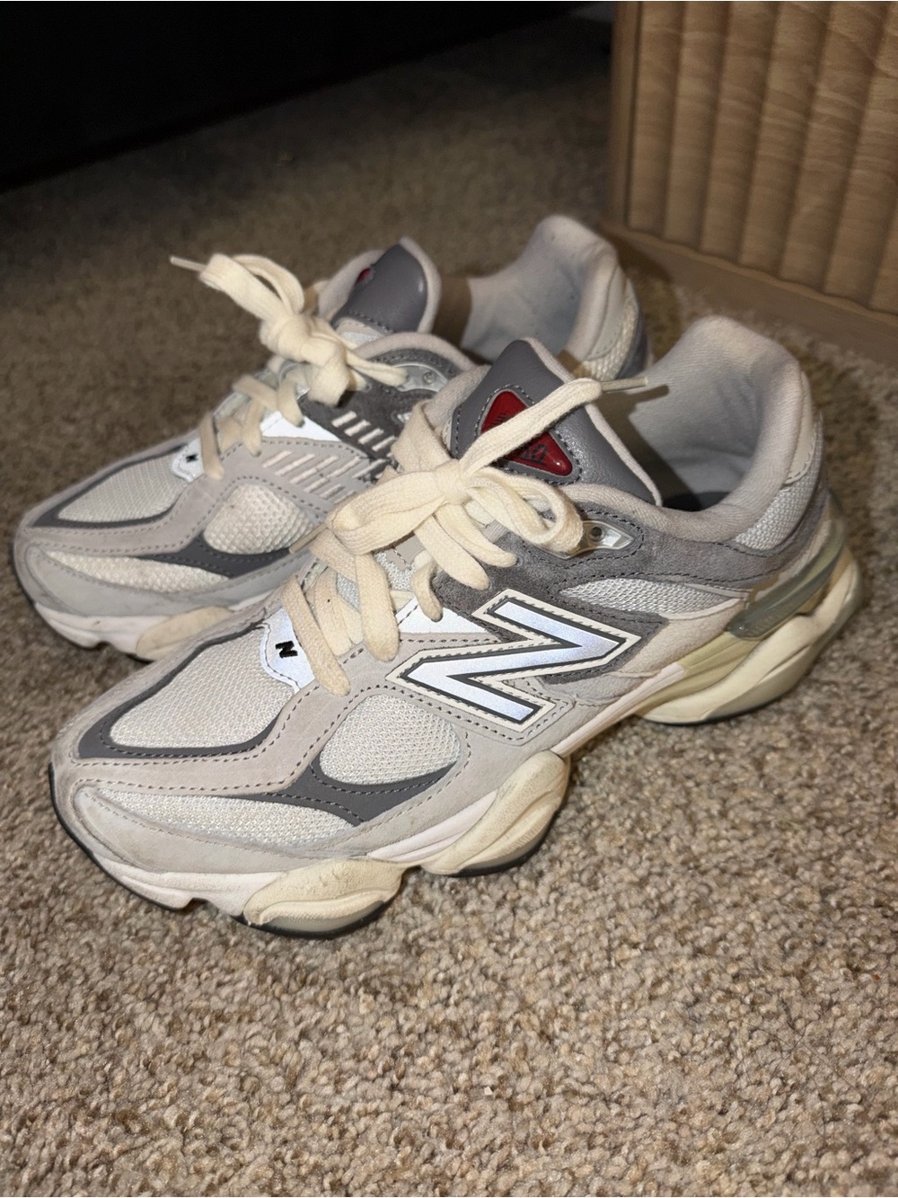 New Balance Women's Cream & Gray Athletic Sneakers